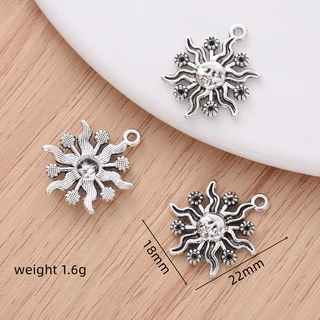 15 ชิ้น สวยหรู แฟชั่น ดวงอาทิตย์ เสน่ห์ สําหรับ ผู้หญิง DIY เครื่องประดับ ทําอุปกรณ์ จี้สร้อยคอ ต่างหู