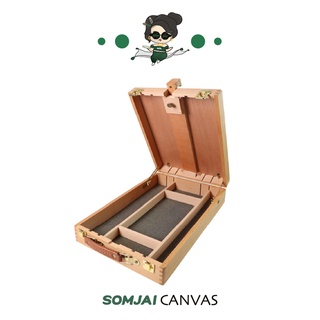 Somjai Selected ขาตั้งวาดรูปเกรด A+ ไม่มีเสี้ยน TABIE ROUND CORNER BOX ขนาด 36x27x11.5(76cm)