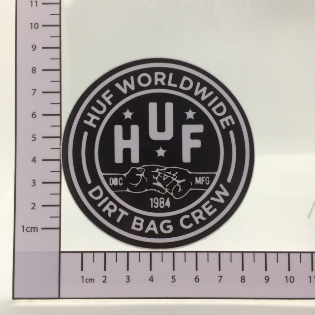 A61 HUF Dirt Bag Crew Sticker