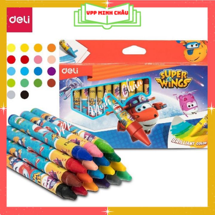 ดินสอสี 12/18/24 Deli C210 พร้อมภาพทีม Super Flight