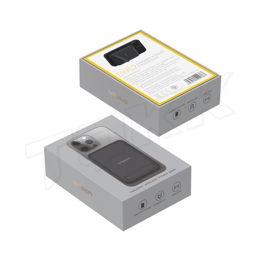 [ใช้โค้ด เหลือ559บ.] Orsen by Eloop EW52  10000mAh แบตสำรองไร้สาย  PowerBank Wireless Charger - รูปที่ 5