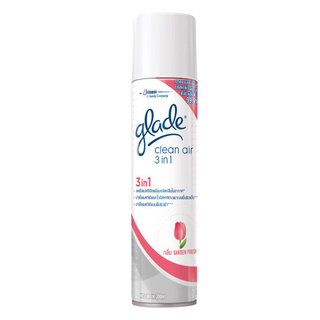 สุดพิเศษ!! สเปรย์ปรับอากาศ GLADE 3IN1 กลิ่นการ์เด้น 300 มล. AIR REFRESHER GLADE 3IN1 300ML GARDEN น้ำหอมปรับอากาศ