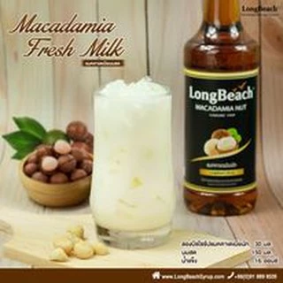 ลองบีชไซรัปแมคคาเดเมีย 740 มล. (LongBeach Macadamia Syrup 740 ml.) แมคคาเดเมียนัท