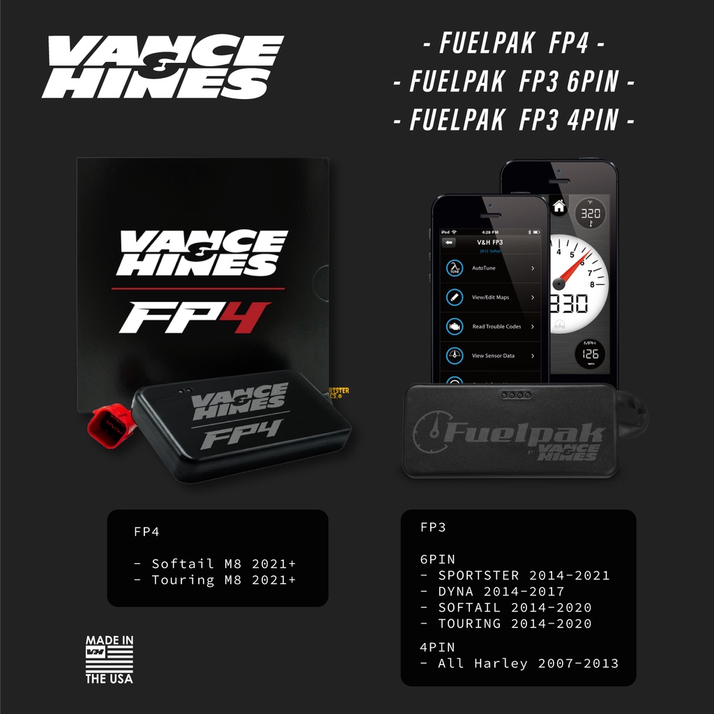 Vance &amp; Hines - Fuelpak FP4 กล่องจูน สำหรับ Harley