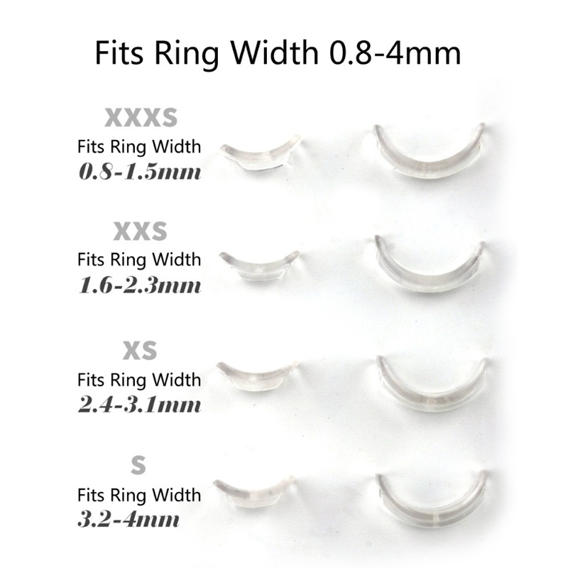 REDD 8PCS Ring Adjuster Fit Wide Rings Ring Tightener 4 รูปที่ 3