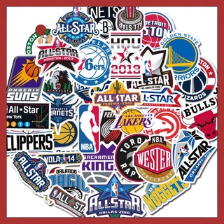 ชุดสติ๊กเกอร์โลโก้ทีมบาสเก็ตบอล Nba 50 ชิ้น