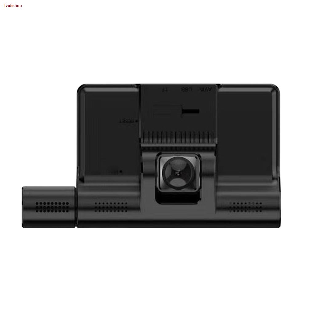 จัดส่งจากประเทศไทย☒กล้องติดรถยนต์ 3 กล้อง จอสัมผัส TTouch Screen Dual Lens Dashboard Camera พร้อมกล้องมองหลัง สว่างกลางค