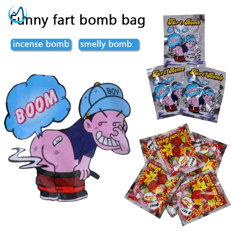 10 ชิ้น/เซ็ตตลกถุงระเบิด Fart Stink BOMB Smelly ตลก Gags Jokes Fool ของเล่น April Fool's Day Tricky ของเล่น