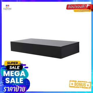 แผ่นชั้นไม้ 2 ลิ้นชักซ่อนขา STACKO 80x35x12 ซม. สีเวงเก้FLOATING SHELF WITH 2 DRAWERS STACKO 80X35X12CM WENGE