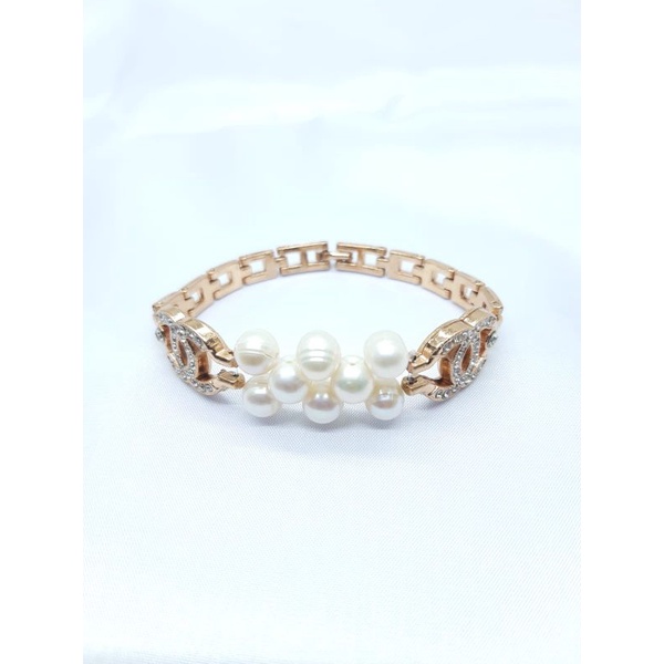 G76 LOMBOK PEARL BRACELET PARTY BRACELET ANTI ROOMIUM BRACELET TITANIUM BRACELET NATURAL PEARL BRACE