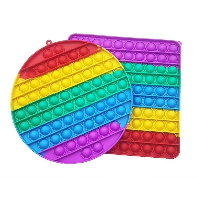 Pop It ♚₪The New Octagonal Shape, A Variety Of Rodent-killing Pioneer Desktop Toys, Rainbow