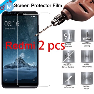 ฟิล์มกระจกนิรภัยกันรอยหน้าจอ 9H HD แบบแข็ง สําหรับ Xiaomi Redmi 12 11 11S 10 10S 9 8 7 6A 7A 8A 9A Pro POCO X3 M3 NFC Pro Redmi Note 8 9 9S Pro MAX 2 ชิ้น