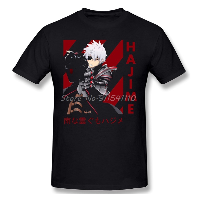 เสื้อยืดคอกลม ผ้าฝ้าย 100% พิมพ์ลายอนิเมะ Arifureta Hajime Nagumo Tio Klarus สุดเท่ ของขวัญวันเกิด สําหรับผู้ชายS-5XL