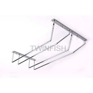 TwinFish รางแขวนแก้วสเตนเลส 2 แถว Twin Fish รหัส SGB-2