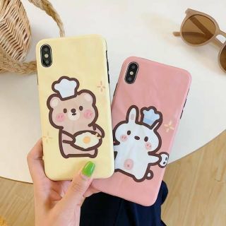 เคสโทรศัพท์ หมีเหลือง กระต่ายชมพู