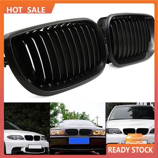 Hhqp_กระจังหน้ารถยนต์ สําหรับ 02-05 BMW E46 318i 320i 325i 328i 330i 2 ชิ้น