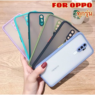 เคสขอบสีกันกล้อง เคส Oppo Ren6z Oppo A94  A95 case  A54 เคสใส Oppo A57 A53 เคสขอบสี เคสกันกระแทก