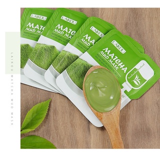 Laikou Longjing Matcha Green Clay มาส์กหน้าทําความสะอาดลึกให้ความชุ่มชื้น 5กรัม