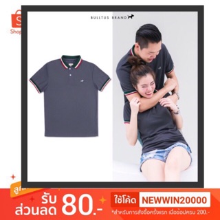 💢BULLTUS BRAND 💢ส่งฟรีมีเก็บปลายทาง(ลูกค้าใหม่ใส่โค้ด NEWWIN2 ลด100฿) เสื้อโปโล เสื้อคู่ สีเทา