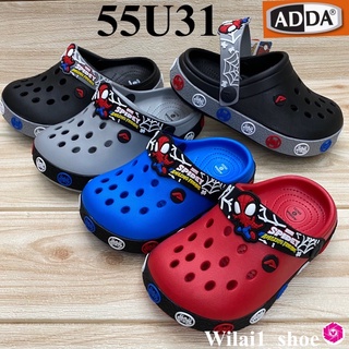 ADDA 55U31 รองเท้าหัวโตเด็ก (8-3) สีดำ/น้ำเงิน/แดง/เทา