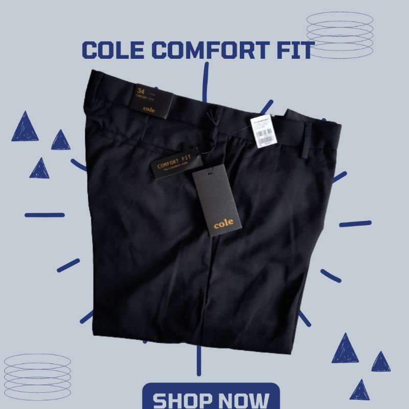 Cole Official Pants / กางเกงขายาว / กางเกงออฟฟิศ / กางเกงสีดํา Cole