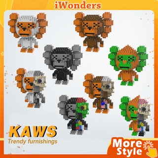 Ideas MOC บล็อกตัวต่อ KAWS DIY ตัวต่อนาโน ของเล่นสําหรับเด็ก / ผู้ใหญ่