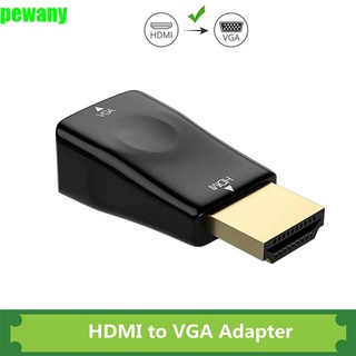 PEWANY TV Box HDMI to VGA  Adapter HD HDMI to VGA Converter HDMI to VGA Cable VGA Converter for PC Laptop HDMI to VGA VGA 15 Pin USB Hub HDMI Adapter HDMI Male to VGA 15 Pin Female/Multicolor