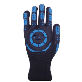 ถุงมือ Circle ฟ้า ไมโครเท็กซ์ Circle Blue MicroTex Gloves