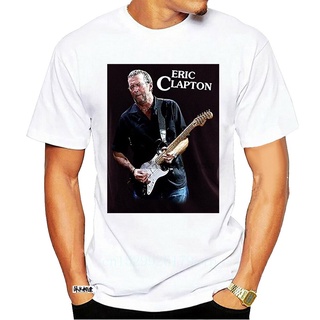 เสื้อยืดวินเทจใหม่ เสื้อยืดแขนสั้น พิมพ์ลายโลโก้ Eric Clapton Playing Guitar สําหรับผู้ชาย 1208D Pbnjda24Iejboa90S-3XL