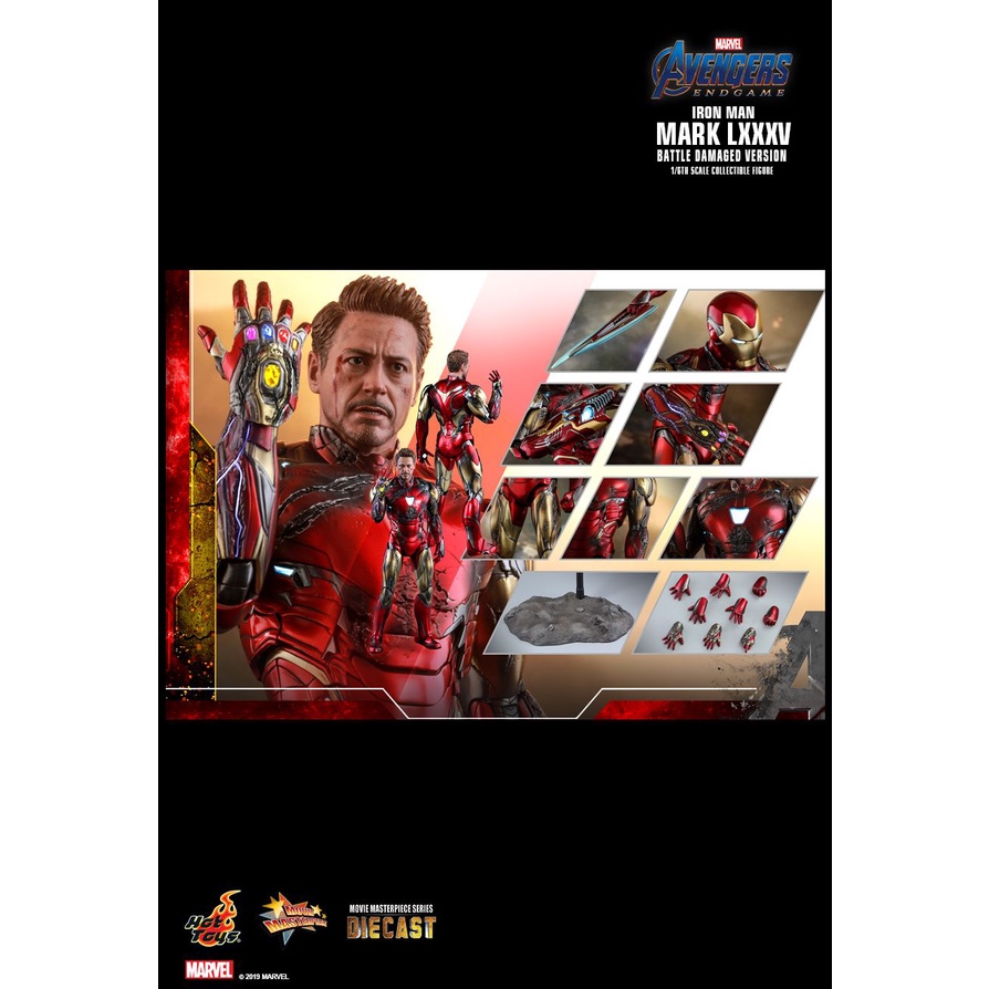 Hot Toys MMS543D33 Avengers: Endgame - 1/6th scale Iron Man Mark LXXXV (Battle Damaged Version)