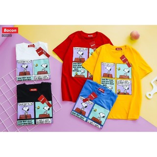 [ ×  SNOOPY STORY  × ] เสื้อยืดฟรีไซส์ น่าร๊ากมว๊ากก  พร้อมส่ง