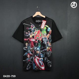 เสื้อยืดลาย marvel มาเวล ลิขสิทธิ์แท้ (759)