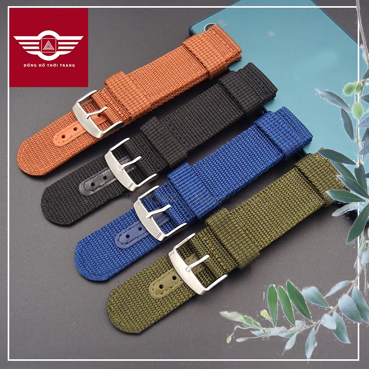 [GENUINE] สายนาฬิกาผ้าร่มชูชีพ - สายนาฬิกา nato แบบนุ่ม ขนาด 18mm 20mm 22mm 24mm
