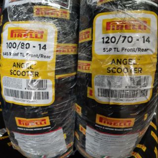 ยางใส่ New PCX150 Pirelli Angel Scooter 100/80-14+120/70-14