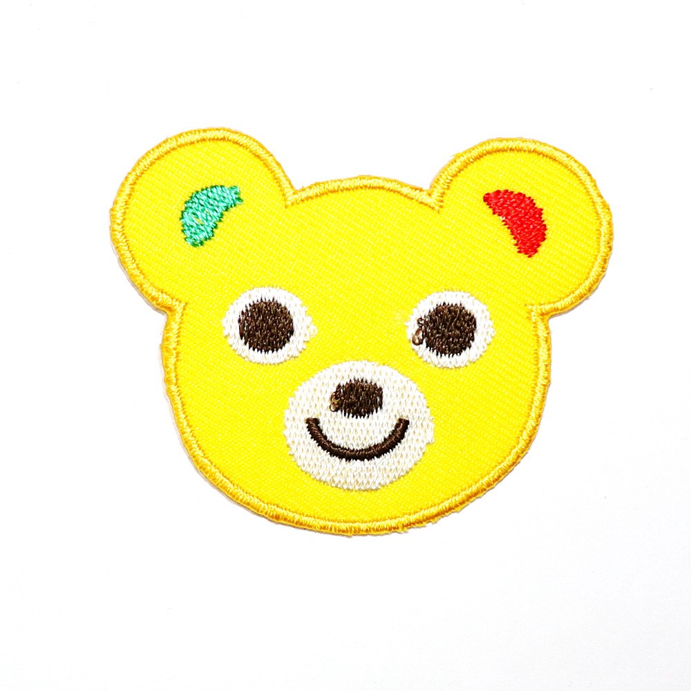 [ ตัวรีดติดเสื้อ ลาย หน้าหมี หมี น่ารัก ] Teddy Bear Patch งานปัก DIY ตัวรีดสัตว์ ตัวรีด เสื้อ กระเป๋า เด็ก อาร์ม แนวๆ