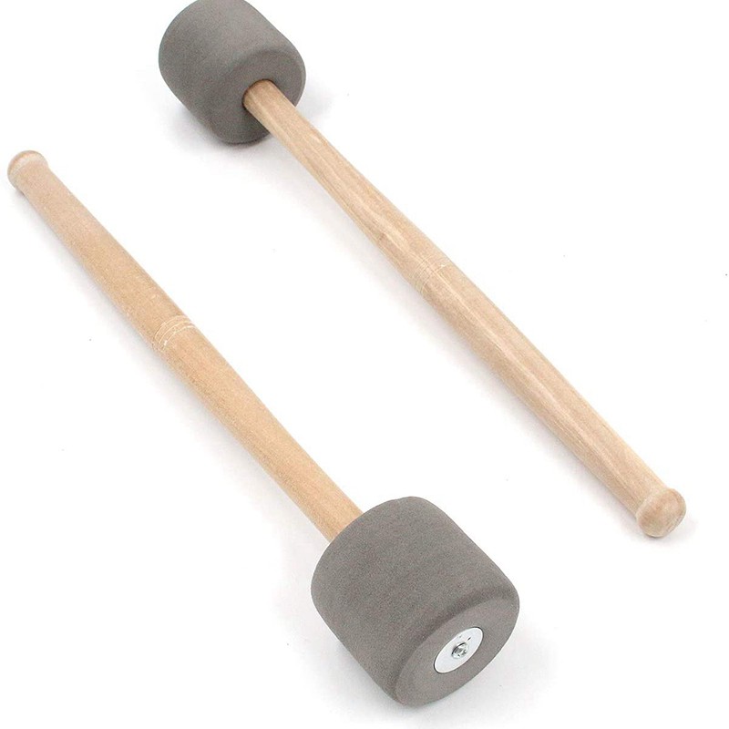 JDUE 4 Pack Bass Drum Mallets Sticks Percussion Mallets with EVA Foam