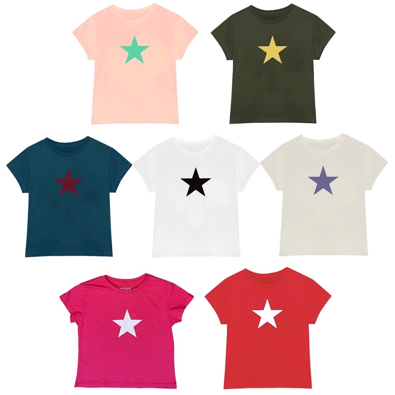 SPIRAL BASIC STAR BABY TEE - outcast_store - ThaiPick