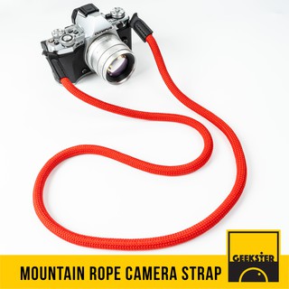 สายคล้องกล้อง เชือกปีนเขา ปลายห่วง คล้องคอ ( Leica Style Camera Strap สายคล้อง สาย กล้อง )