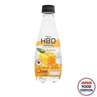 HBD SPARKLING WATER NO SUGAR HONEY YUZU 330ML (18413) เครื่องดื่มอัดแก๊สไม่มีน้ำตาล กลิ่นฮันนี่ยูซุจากญี่ปุ่น