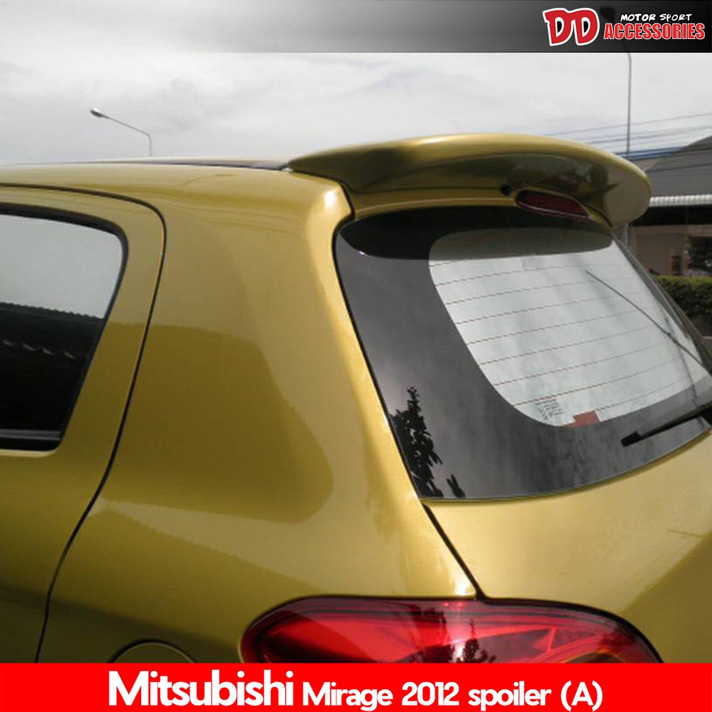 spoiler สปอยเลอร์ สปอยเลอร์หลัง Mirage 2012 2013 2014 2015 2016 2017 2018 ทรงแนบ ไม่ทำสี ราคาพิเศษ!!
