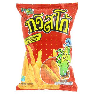 🔥HOT🔥 ทวิสโก้ ข้าวโพดอบกรอบ รสบาร์บีคิว 68กรัม Twistco BBQ Flavored Corn Snack 68g