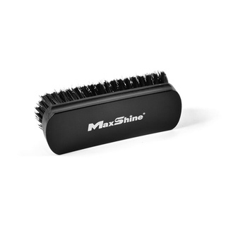 แปรงทำความสะอาดรถยนต์ เบาะหนัง เบาะผ้า ขนไนลอน Maxshine Black Textile &amp; Leather Cleaning Brush