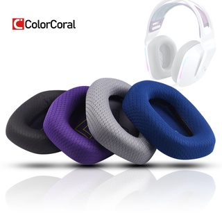 Colorcoral แผ่นโฟมฟองน้ําสําหรับหูฟังเล่นเกม Logitech G733