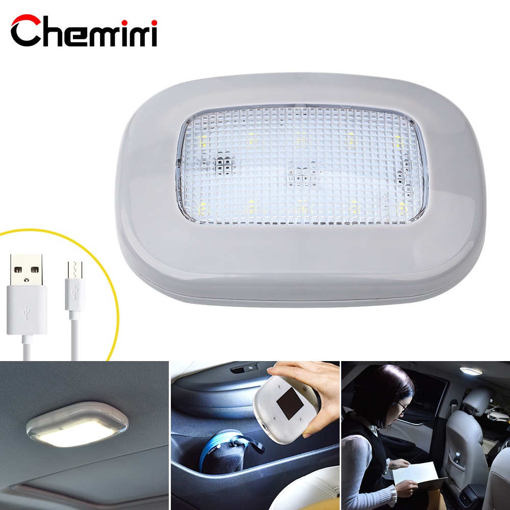 LED USB/Car Reading Light/ไฟหลังคารถ แบบปรับได้/ช่วยลดความเมื่อยล้าสายตา/แสงนุ่มสบายตา ไม่ร้อน