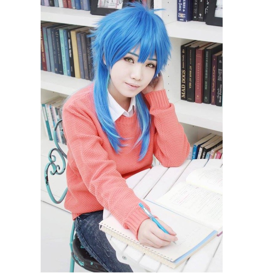 WIG คอสเพลย์ ACG DRRAMATICAL MURDER SERAGAKI AOBA / DAILY MOLITA BLUE 60CM