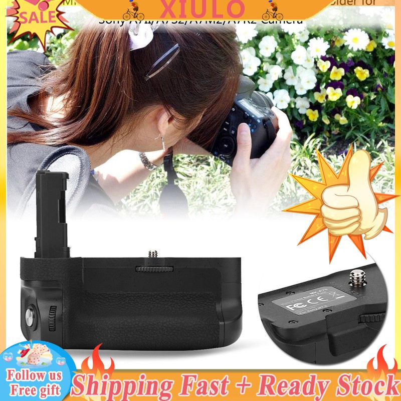 ❀XIULO READY❀Meike MK-A7II Durable Vertical Camera Battery Grip Holder for Sony A7II/A7S2/A7M2/A7R2