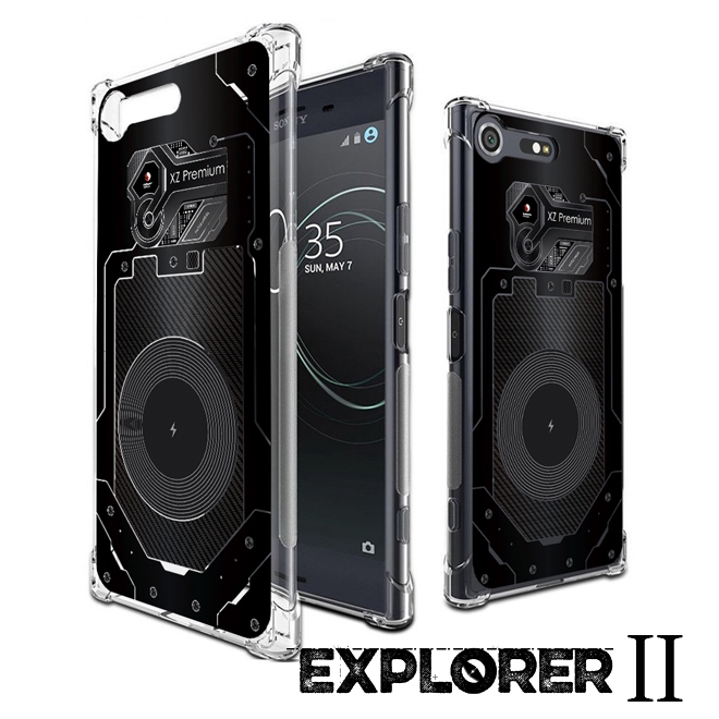 เคส สำหรับ Sony Xperia XZ Premium [Explorer II Series] 3D Anti-Shock Protection TPU Case