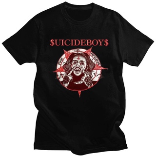 $uicideboy$ เสื้อยืดลําลอง ผ้าฝ้าย แขนสั้น พิมพ์ลาย Suicide Boys Suicideboys สไตล์ฮิปฮอป สําหรับผู้ชาย