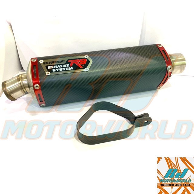 R9 Racing Muffle Carbon Universe สําหรับ 100-150CC