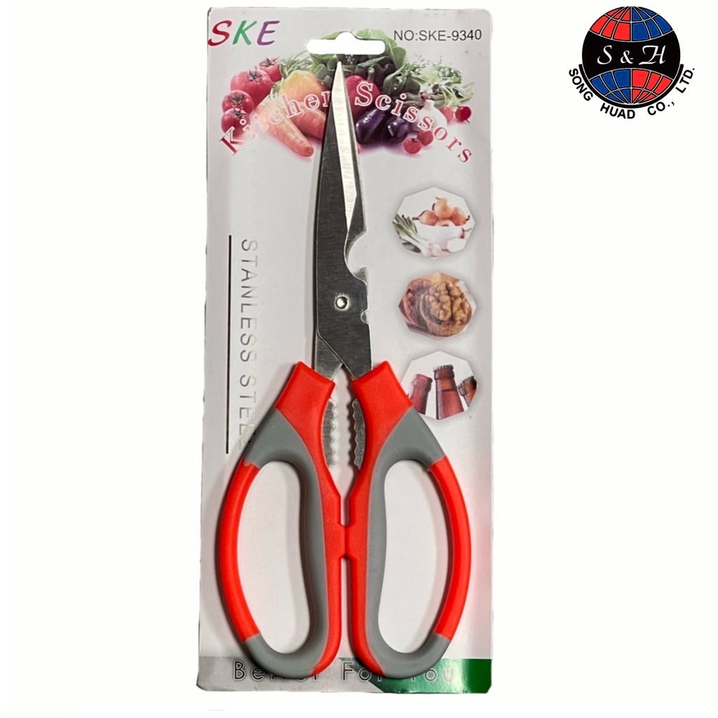 กรรไกร สแตนเลส ขนาด : 8.5 นิ้ว No.SKE-9340 สินค้า 20บ.